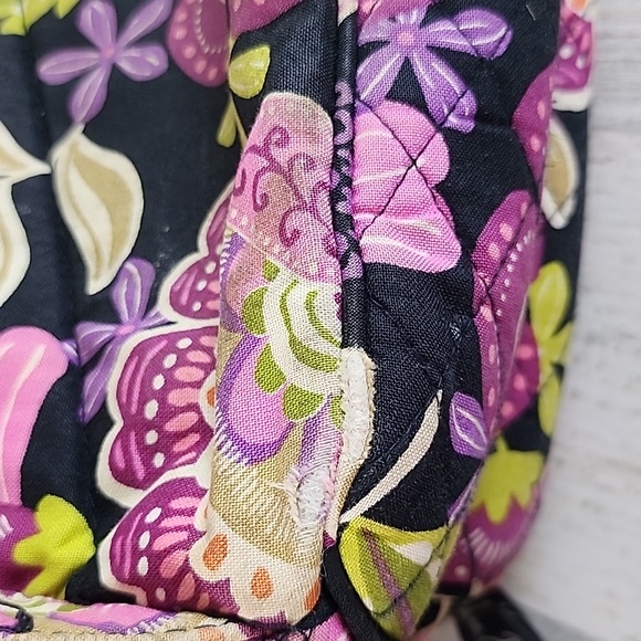 Vera Bradley Pirouette Pink floral large campus backpack padded laptop slot - Picture 11 of 14